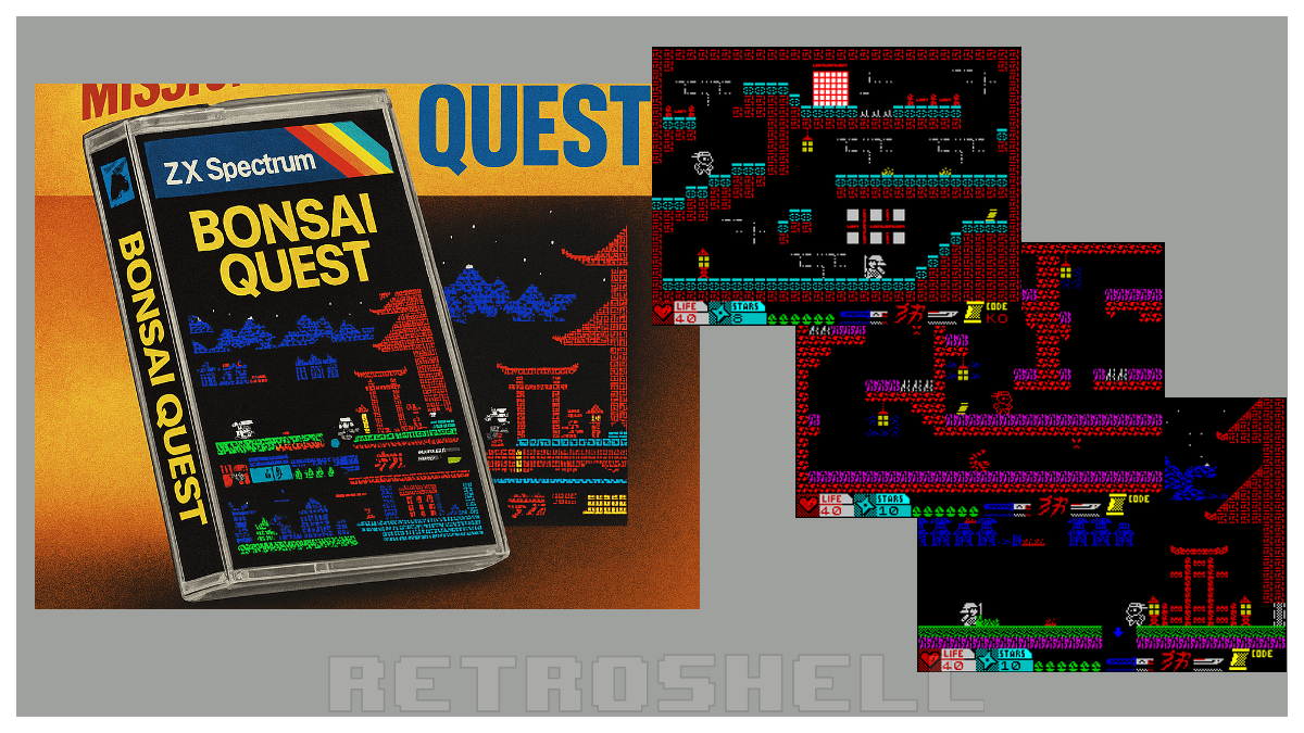 Love Ninjas? Love Bonsai? You are going to love Bonsai Quest - a new game for the ZX Spectrum