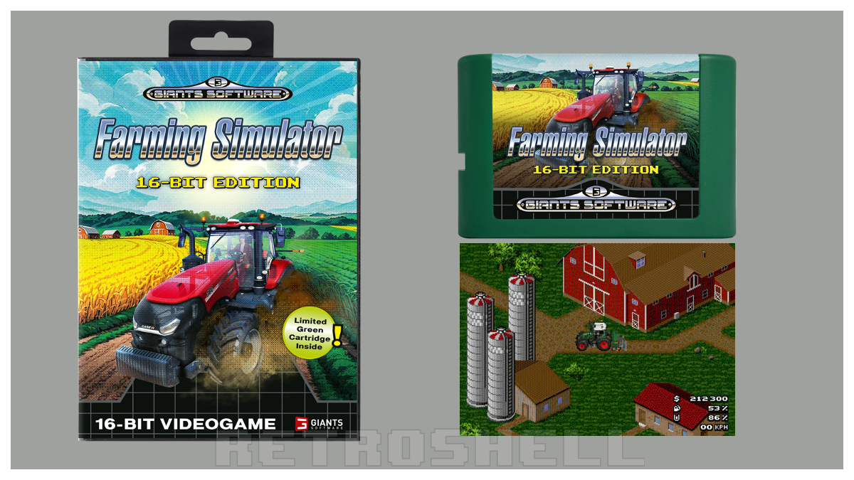 Its 2025 and Farming Simulator comes to the Sega Megadrive / Genesis