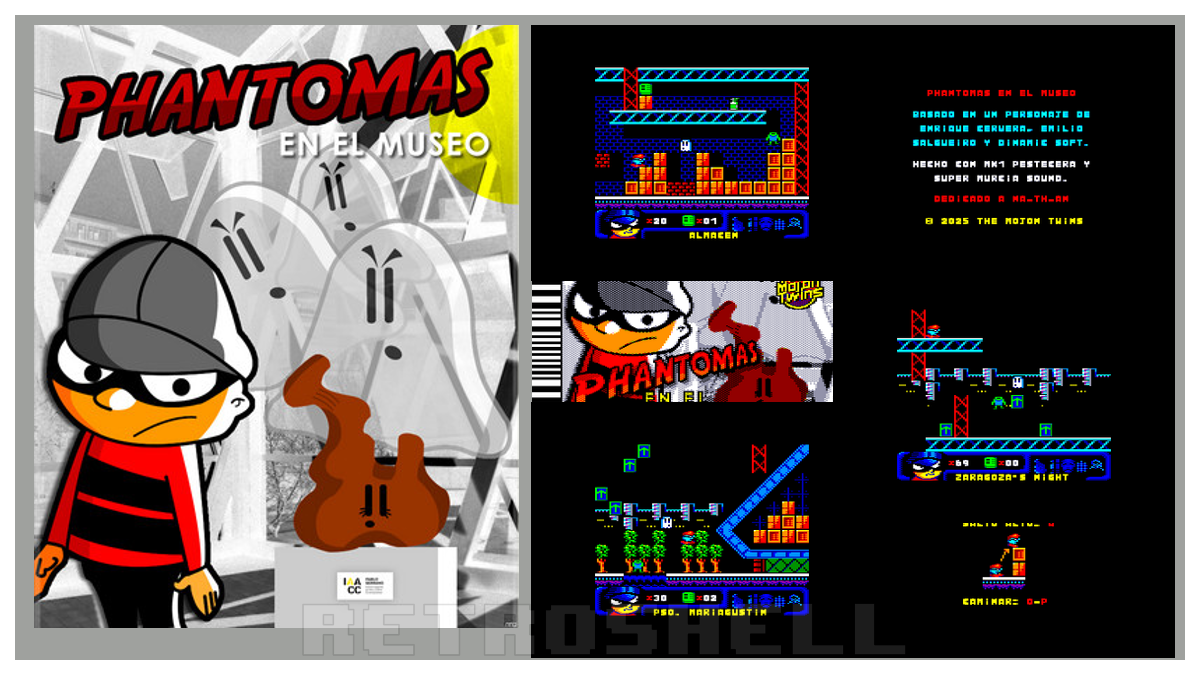 Phantomas Raids the Museum in New Amstrad CPC Game from The Mojon Twins