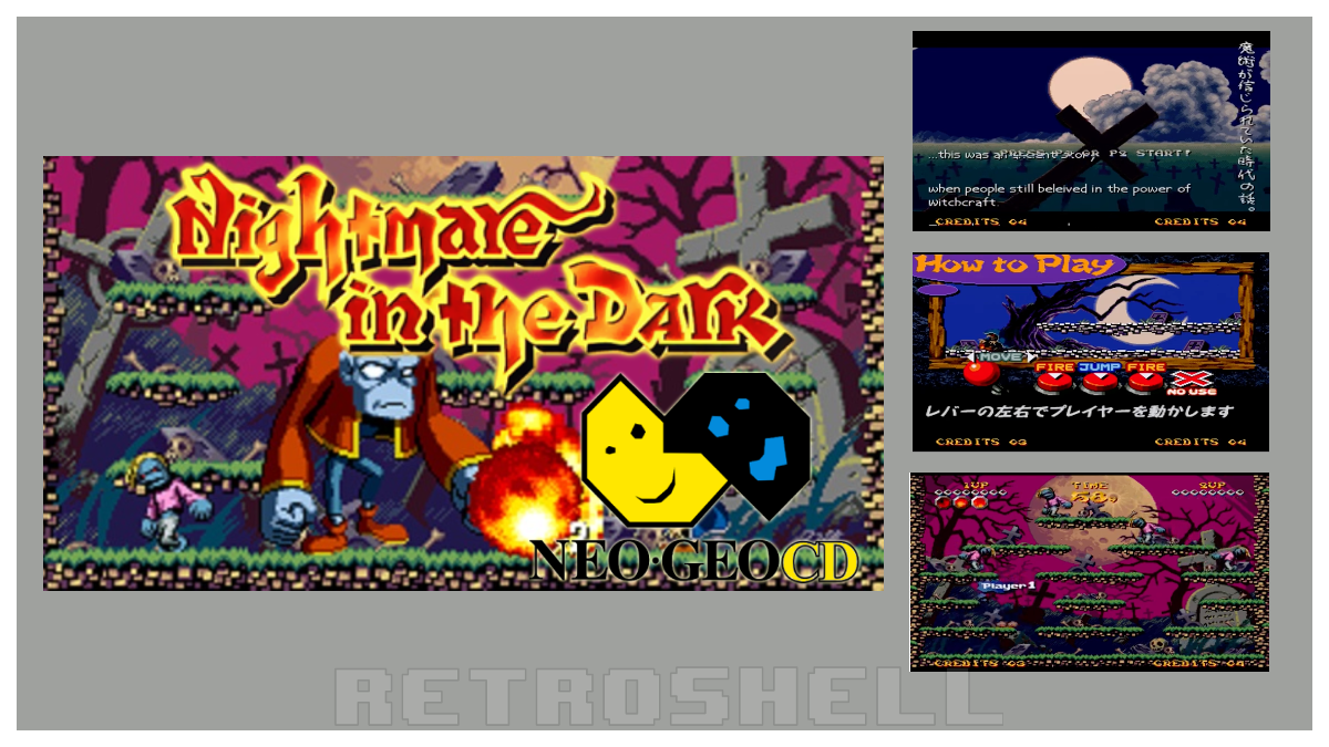 Neo Geo CD Homebrew Scene Revives MVS-Exclusive Nightmare in the Dark with Enhanced Port