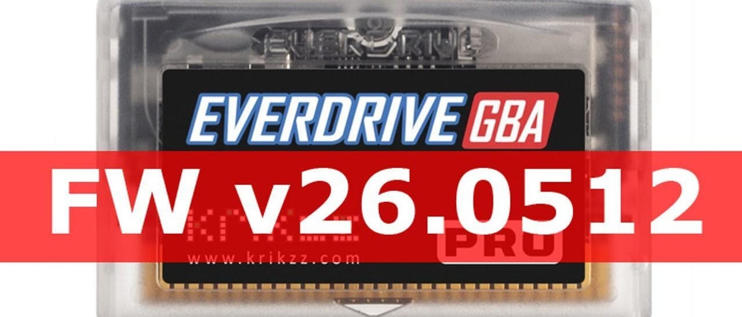 Krikzz Releases Everdrive GBA Pro Firmware Updates