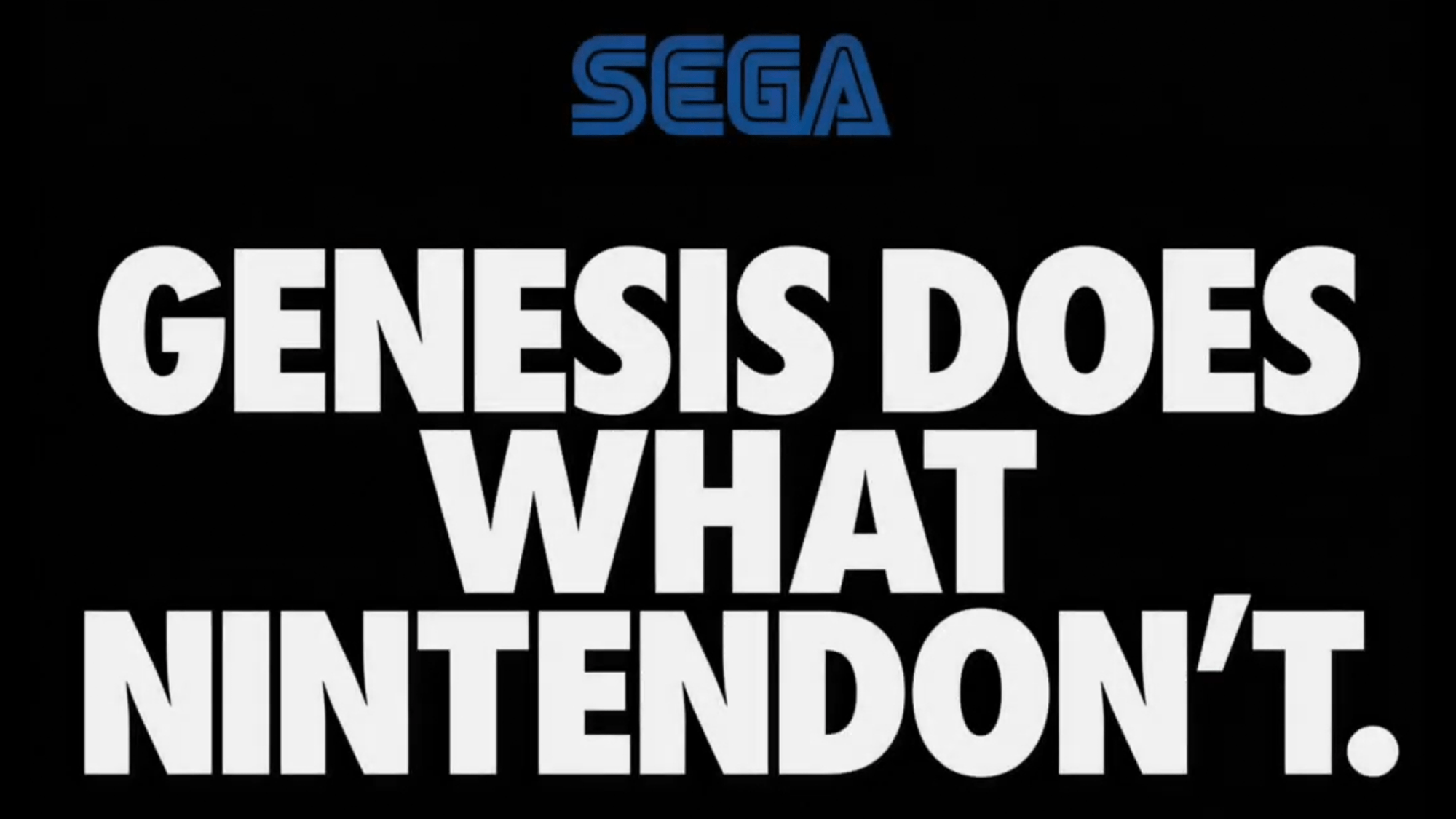 Genesis Does What Nintendon't: Sega's 16-Bit Market Assault