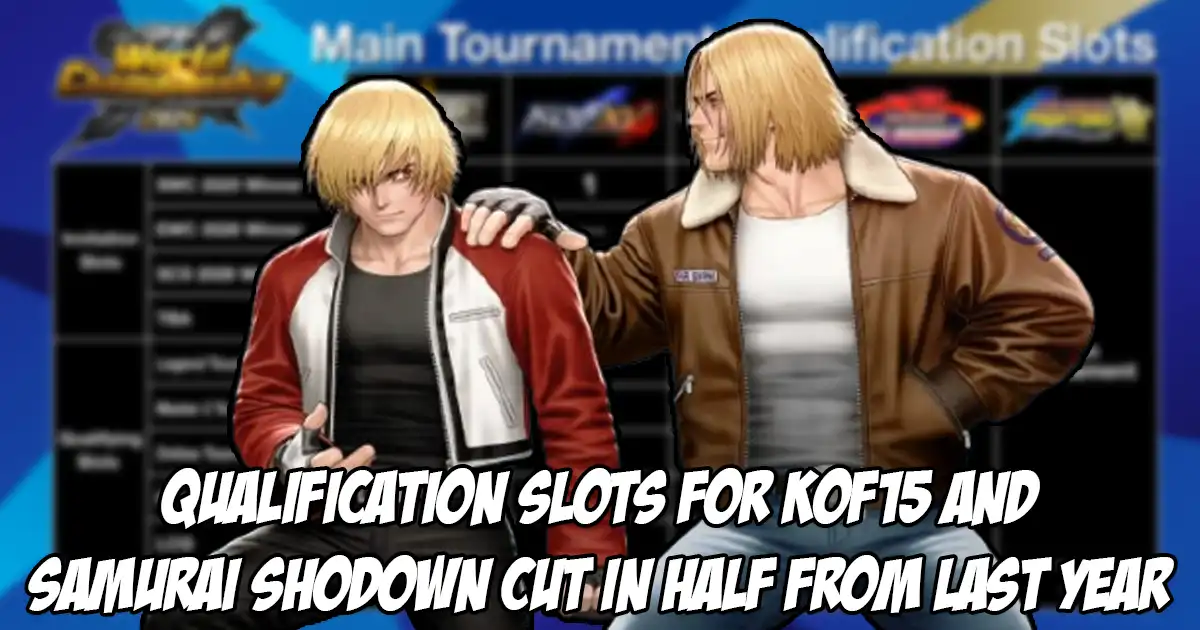 SNK Cuts King of Fighters 15, Samurai Shodown Tournament Slots