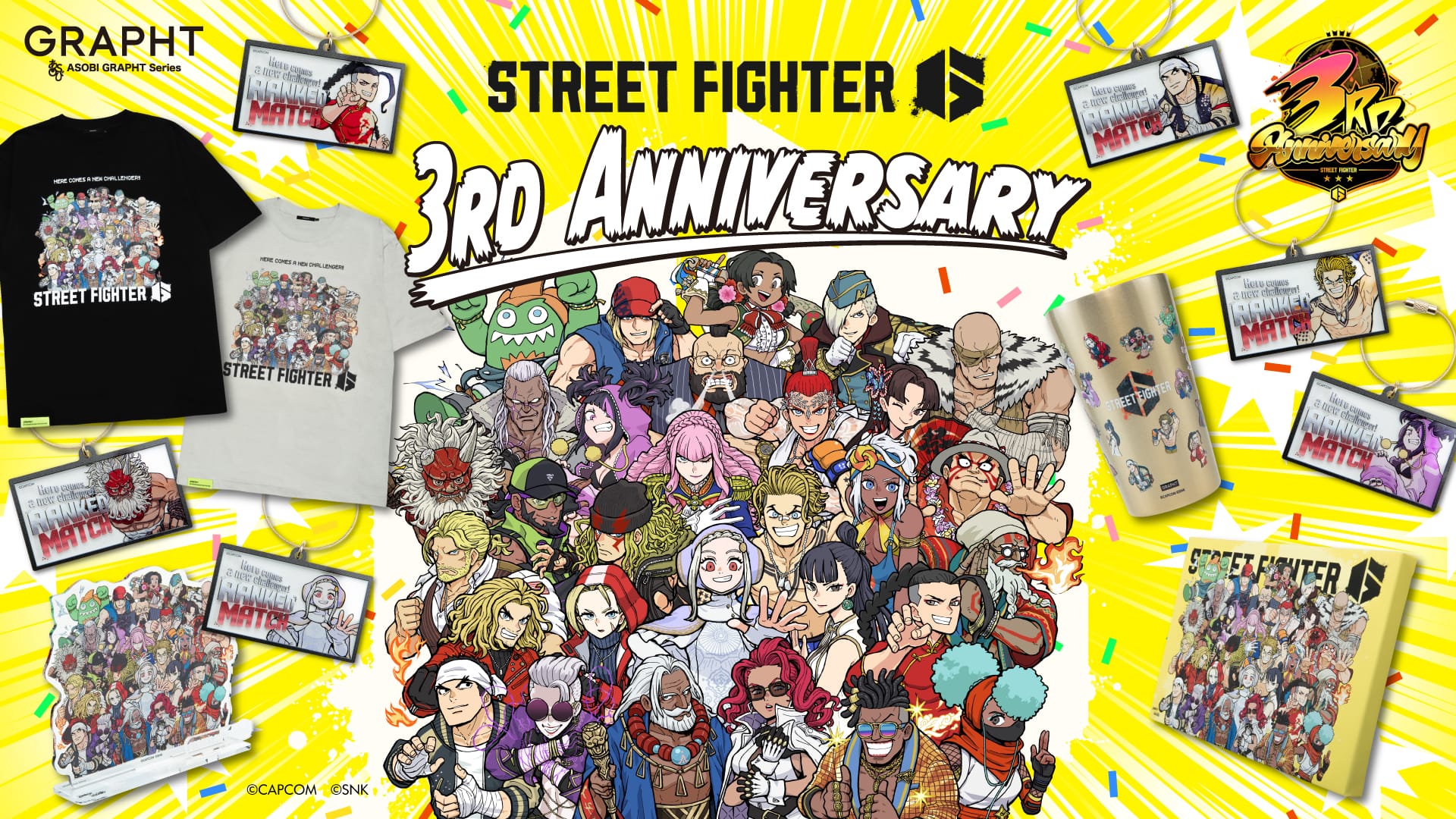 Street Fighter 6 Celebrates Third Anniversary With New GRAPHT Merchandise