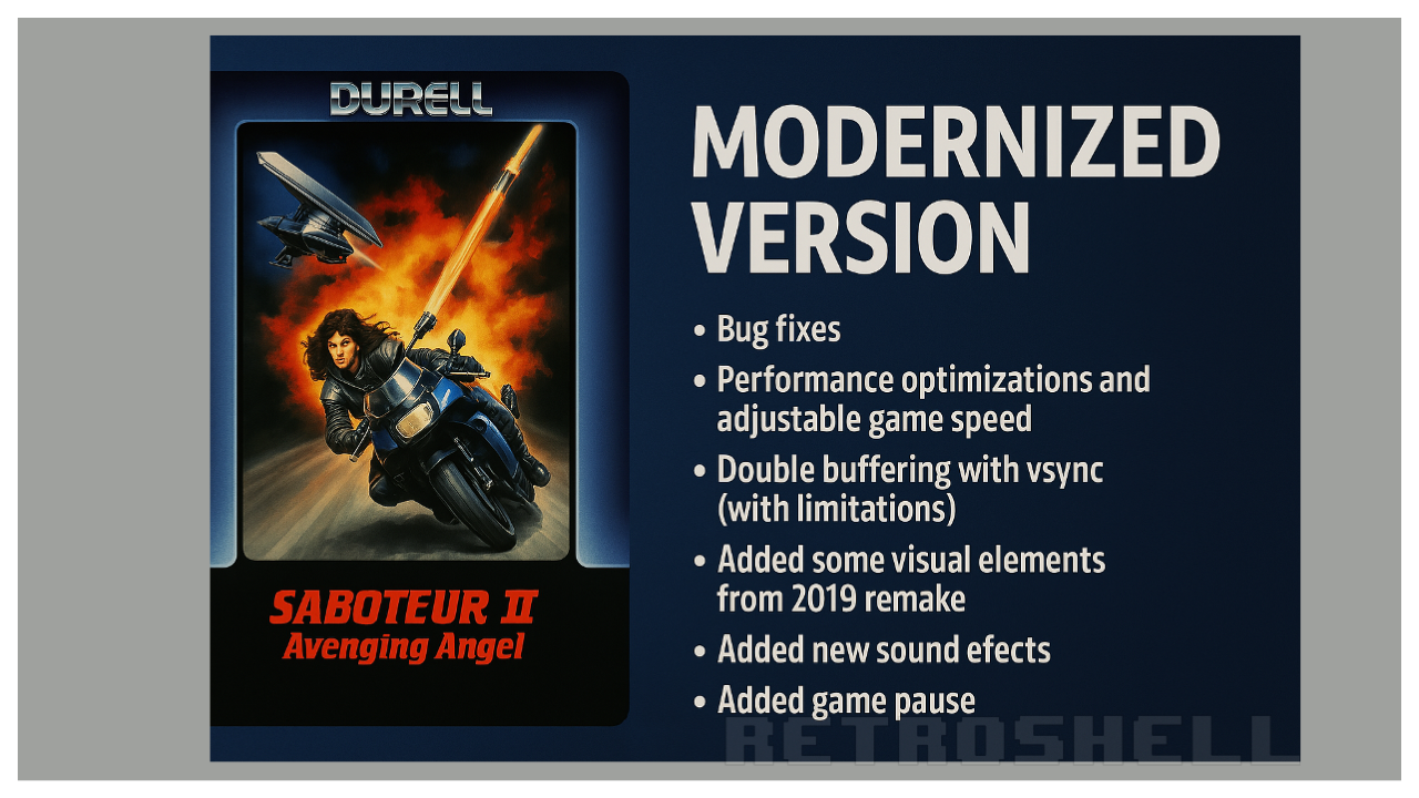 Enhanced Mod Revitalises Saboteur 2 on Amstrad CPC
