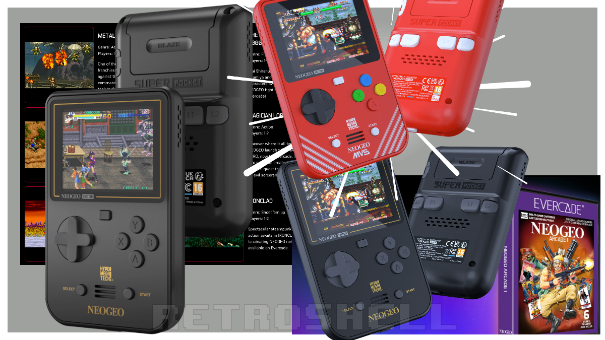 Evercade Launches NEOGEO Arcade Cartridge and Super Pocket Handheld to Celebrate 35th Anniversary