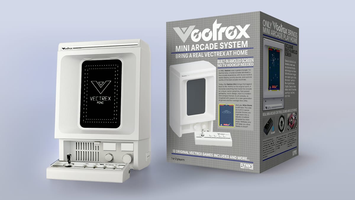 Vectrex Mini Hits Kickstarter With 50% Smaller Revival