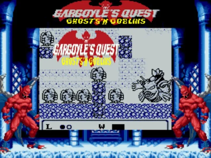 Gargoyle’s Quest (レッドアリーマー 魔界村外伝) SGB Enhanced (Game Boy) Romhack