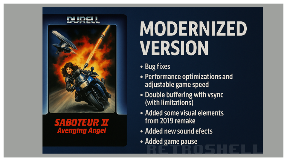 Enhanced Mod Revitalises Saboteur 2 on Amstrad CPC